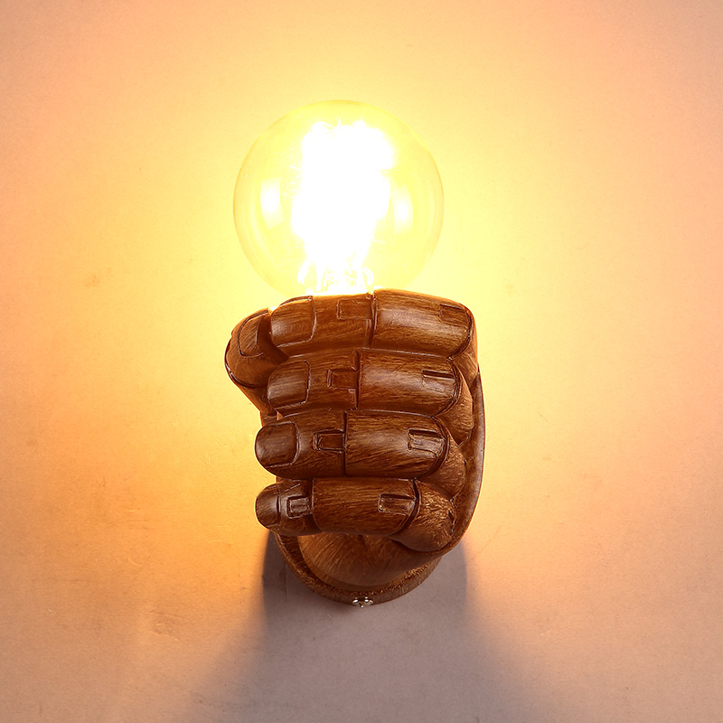 创意个性壁灯树脂+铁艺壁灯3