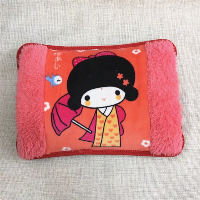 卡通可爱暖手宝已注水充电热水袋 烫画热水袋