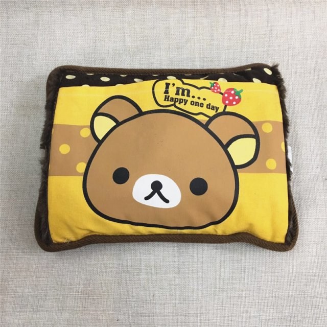 卡通可爱暖手宝已注水充电热水袋  印刷卡通简单热水袋