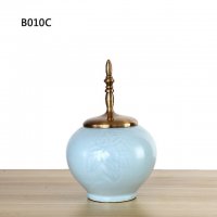 蓝荷花陶瓷小（尖）B010C