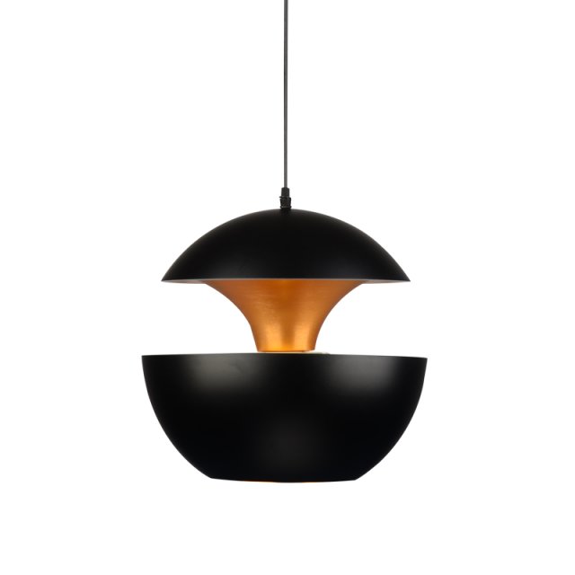 W-6252 黑色 铁艺+铝材小吊灯（小号）