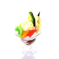 甜品水果捞工艺品 批发仿真水果冰淇淋Apple-02-12