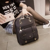 2017夏季新款韩版双肩包时尚PU皮两用背包女士旅行包包休闲书包潮