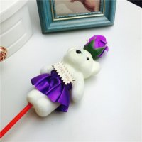 紫色爆款玫瑰香皂花束礼盒康乃馨肥皂花批发情人节母亲节生日礼品厂家
