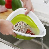 炫彩加厚厨房淘米器沥水洗菜篮厨房用品水果篮洗米筛