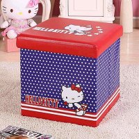 科特豪斯 Hellokitty仿皮质储物收纳凳坐箱换鞋凳多功能可折叠KT2101