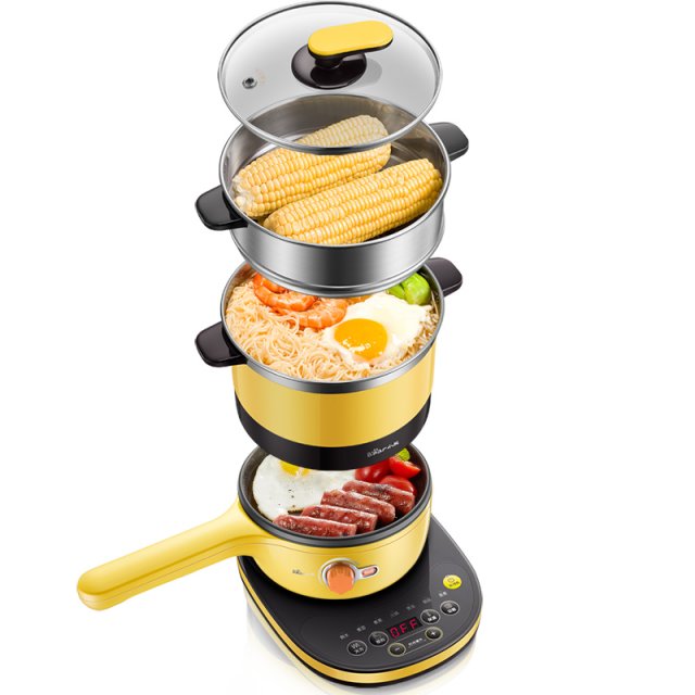 小熊煮蛋器ZDQ-C18Q2煎蛋器智能蒸煮电热锅家用多功能迷你早餐机
