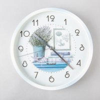 仿蓝白云石纹 ABS 田园创意座钟台钟 QG1201