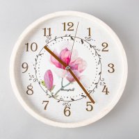 仿白蜡木纹 ABS 田园创意座钟台钟 RC1213