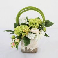 中式大丽花成品花艺仿真绢花仿真植物家居装饰MTF-TC1408104
