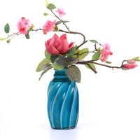 家居室内仿真花艺装饰摆放 粉色玉兰 苹果花仿真花艺MTF-TC14010