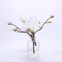 家居室内仿真花艺装饰摆放 白色玉兰仿真花艺MTF-BL1408034