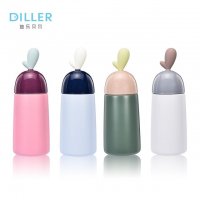 Diller原创爱心杯 时尚撞色 304不锈钢保温杯 厂家直销礼品定制