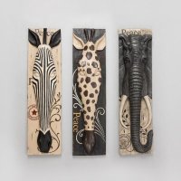 简约创意动物鹿/斑马/大象壁挂树脂装饰挂件书房客厅装饰（不含税）