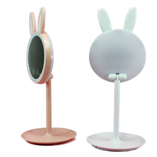 兔耳朵LED化妆镜