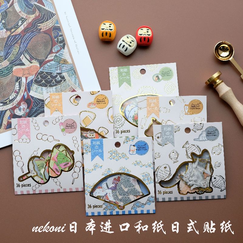 NEKONI Janpanese Style Washi stickers