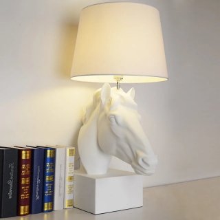 后现代主义时尚台灯 TD-大方马头 白色 客厅卧室书房台灯