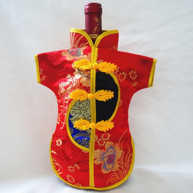 中国特色刺绣古典王子酒套 送礼自用高档袋子 WJ