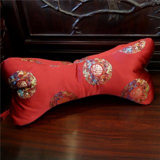 中国特色刺绣古典骨枕午睡枕头抱枕 送礼自用高档袋子 GZ