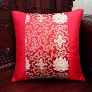 中国特色刺绣古典丝三拼抱枕 床头沙发抱枕办公室靠垫靠枕腰枕 SSP