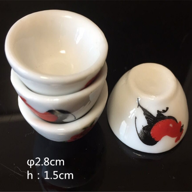 dollhouse  miniatures食玩 diy 模型仿真黏土迷你 袖珍陶瓷碗