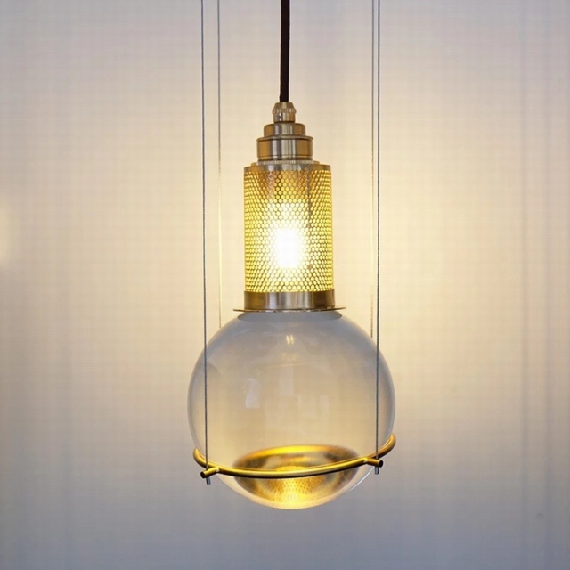 现代圆球透明水晶玻璃球灯具样板房客餐厅吧台店面橱窗小吊灯