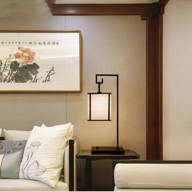 新中式仿古灯笼台灯古典禅意灯具设计师样板房客厅卧室酒店床头灯