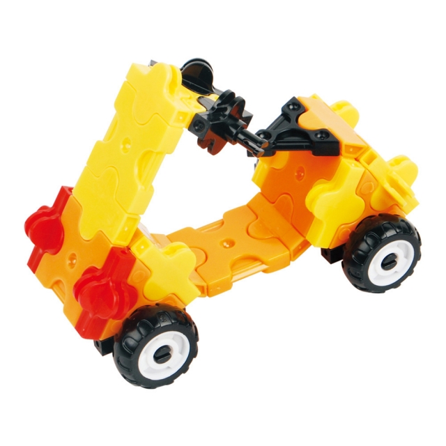 200片小蜜蜂神奇3D积木拼插迷你小车拼装 益智玩具 礼品 早教科教