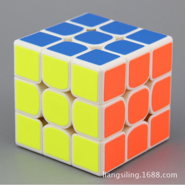【洋葱 魅影三阶魔方 白色】3X3X3 Yangcong 56.5mm 3阶白底魔方