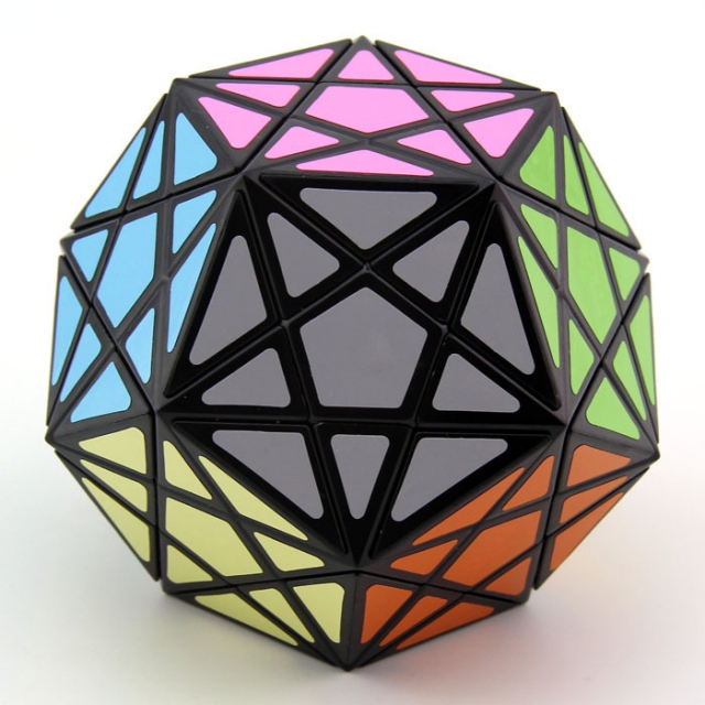MF8 转角五魔方一代 黑色 Dino-dodecahedron 黑底 十二面五魔方