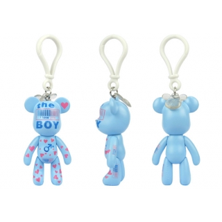 POPOBE正版暴力熊 3寸钥匙扣 一生男 PVC挂扣 1314520 象征 爱情