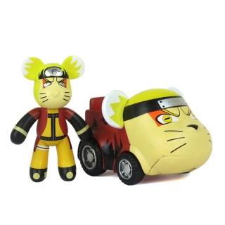 POPOBE正版暴力熊 2寸车盒 W13 卡通 Q版 摆件 动漫 抓抓机 装饰