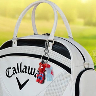 POPOBE正版暴力熊 3寸钥匙扣 彩白 PVC 卡通 创意 撞色 挂饰 动漫