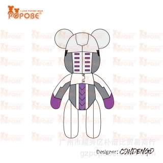 POPOBE正版暴力熊 3寸钥匙扣 方程式B 设计师作品诚邀联名合作