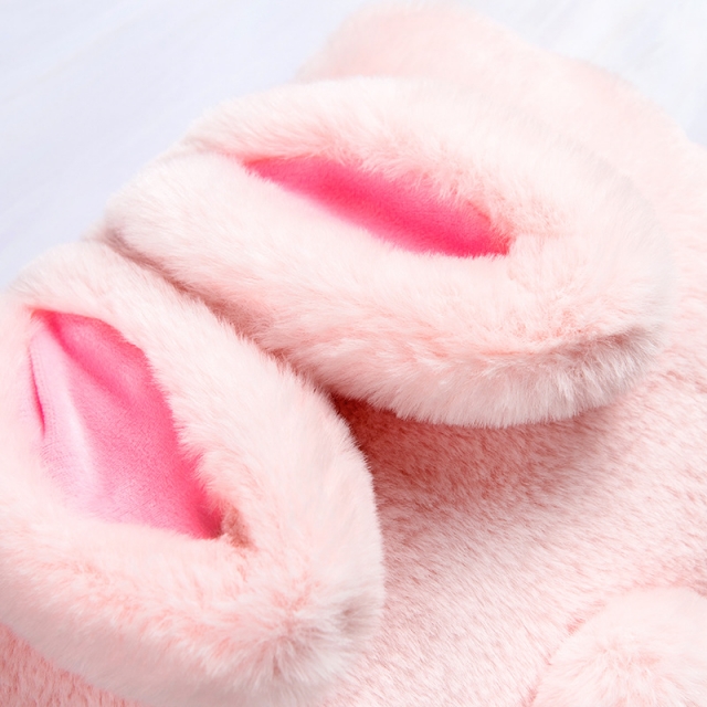 创意韩版卡通哈士奇充电热水袋兔毛绒冬季保暖防爆暖宝宝暖水袋