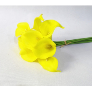 广州高档仿真花PU迷你马蹄莲 8支/扎 迷你小盆景仿真植物