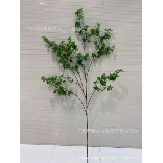 高仿真吊钟叶 特大多瓣叶 插花配材假叶子 软装橱窗道具叶子批发