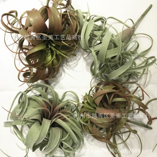 广州假花批发多肉植毛空气草凤梨仿真植物盆栽家居装饰花婚庆花