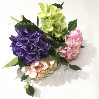 现货供应仿真绣球花  婚庆花束软装配材 摄影道具家居装饰路引花