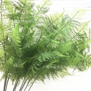 蕨类植物高仿真植毛文竹家居装饰仿真花插花配饰摄影道具中式花材