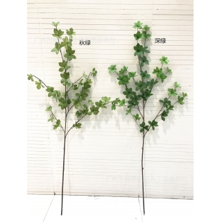 高档仿真叶子吊钟叶 日本多瓣叶家居装饰七星叶仿真植物批发假花