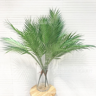 北欧仿真植物 手感7头散尾葵棕榈叶配花叶子婚庆摄影家居装饰