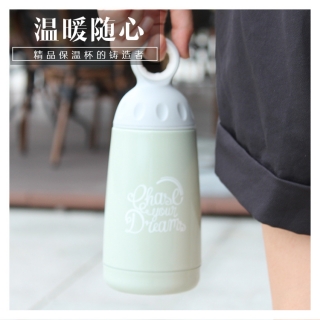 【厂家直销】创意便携水杯子 不锈钢大肚杯 创意保温杯定制logo