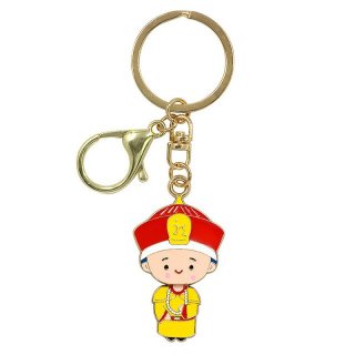 复古风可爱故宫钥匙扣清朝皇帝皇后钥匙圈挂件宫廷中国风匙链手信