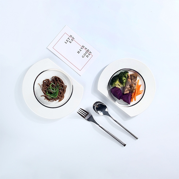 YALONG雅龙餐盘日式家用设计感陶瓷西餐盘创意菜盘高级感盘子餐具