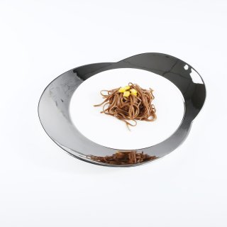 YALONG雅龙家用菜创意日式深盘陶瓷汤盘北欧西餐具蒸盘子酒店餐盘
