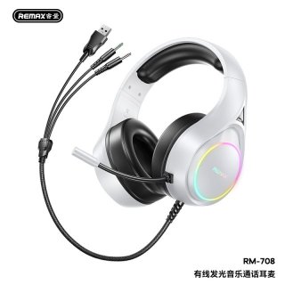REMAX睿量 有线发光音乐通话耳麦