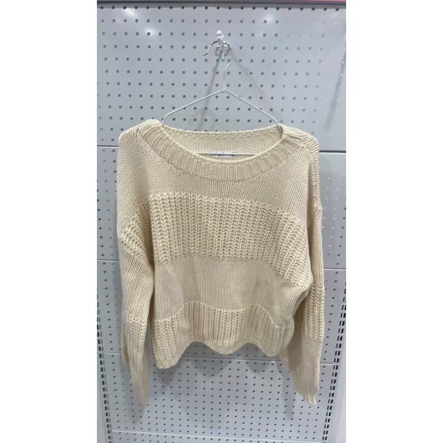 法式方块格纹镂空罩衫女外搭针织套头上衣