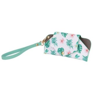 小清新花卉图案手提零钱包眼镜包化妆包批发包包数据线耳机收纳包