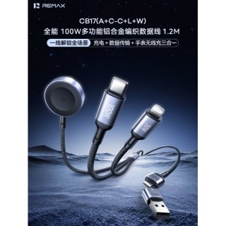 睿量 全能 100W多功能铝合金编织数据线 CB17(A+C-C+L+W) 1.2M